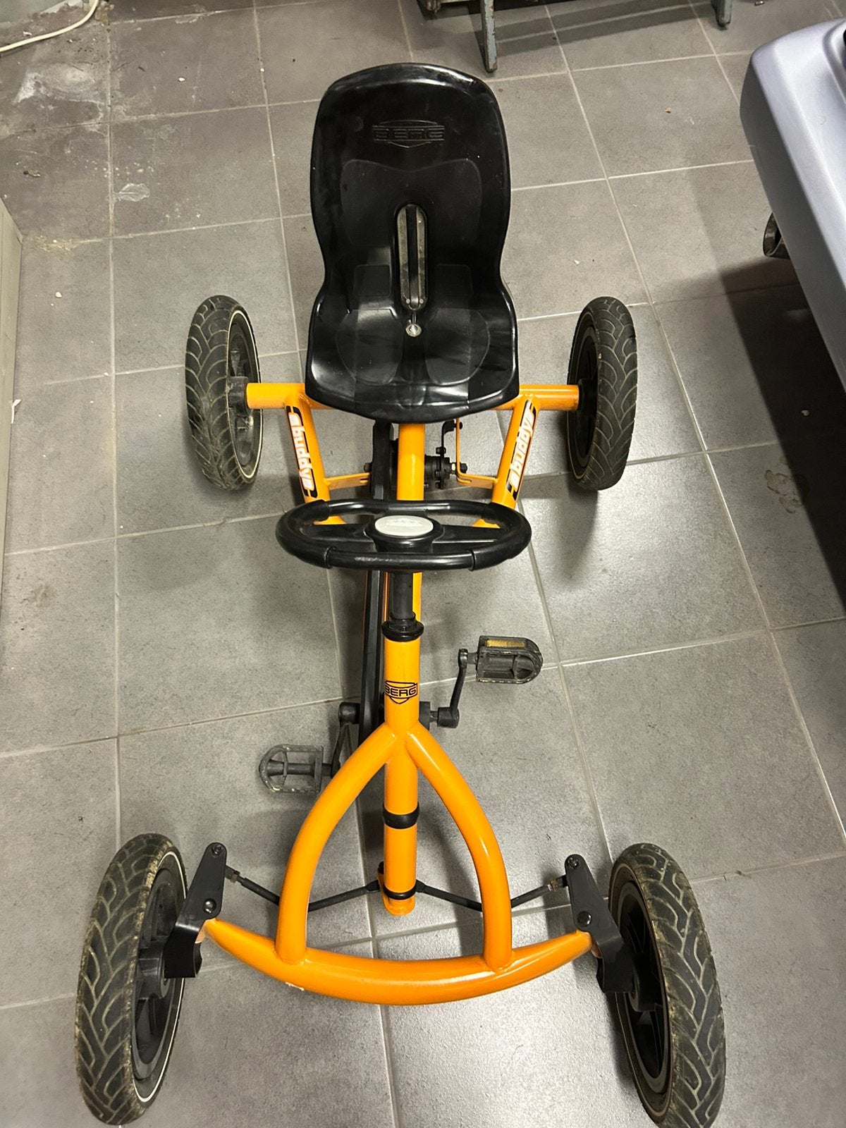 BERG skelter go-cart oranje 3 verstelbare posities, Kinderen en Baby's, Ophalen, Zo goed als nieuw, Berg