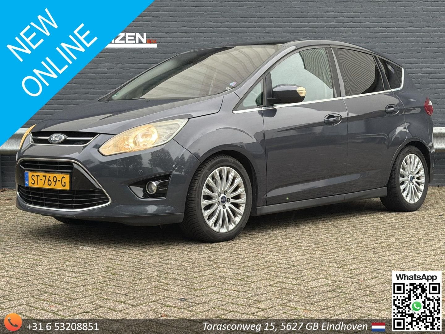 Ford C-Max 1.6 SCTi Titanium, Argent ou Gris, Achat, Entreprise, Boîte manuelle