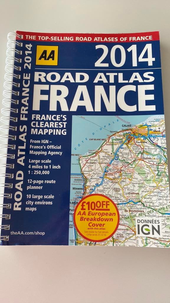 Road Atlas France, Boeken, Atlassen en Landkaarten, Ophalen of Verzenden, 2000 tot heden, Frankrijk, Landkaart