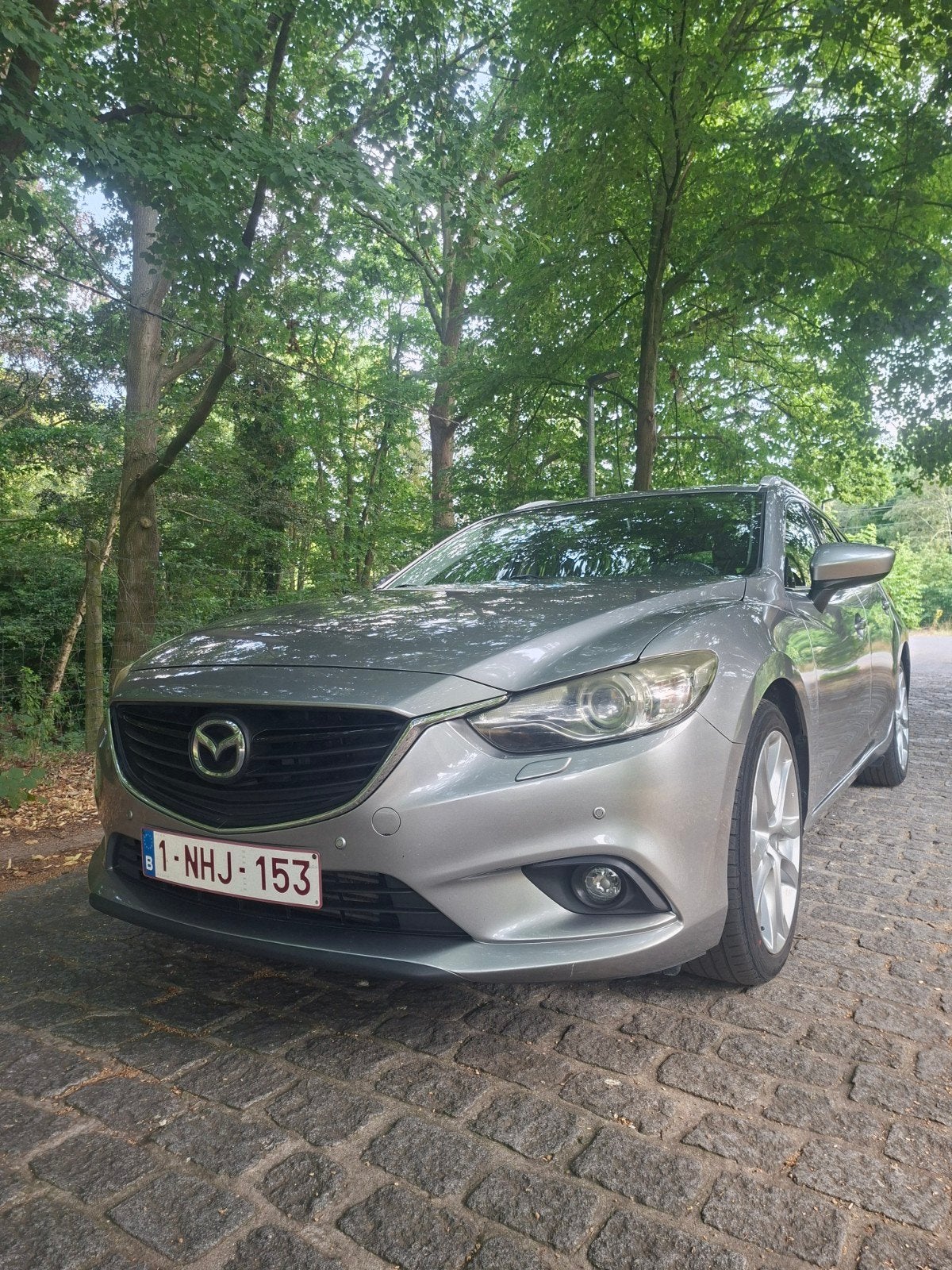 Mazda 6 2015 euro 6b 153000km, Auto's, Voorwielaandrijving, Leder, 5 deurs, Zilver of Grijs