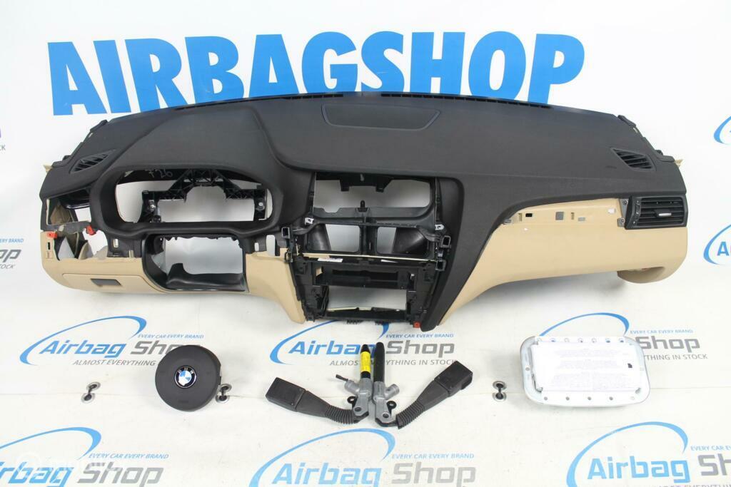 Airbag kit Tableau de bord noir/beige BMW X4 F26 (2014-2018), Auto-onderdelen, Dashboard en Schakelaars, Gebruikt, Ophalen of Verzenden