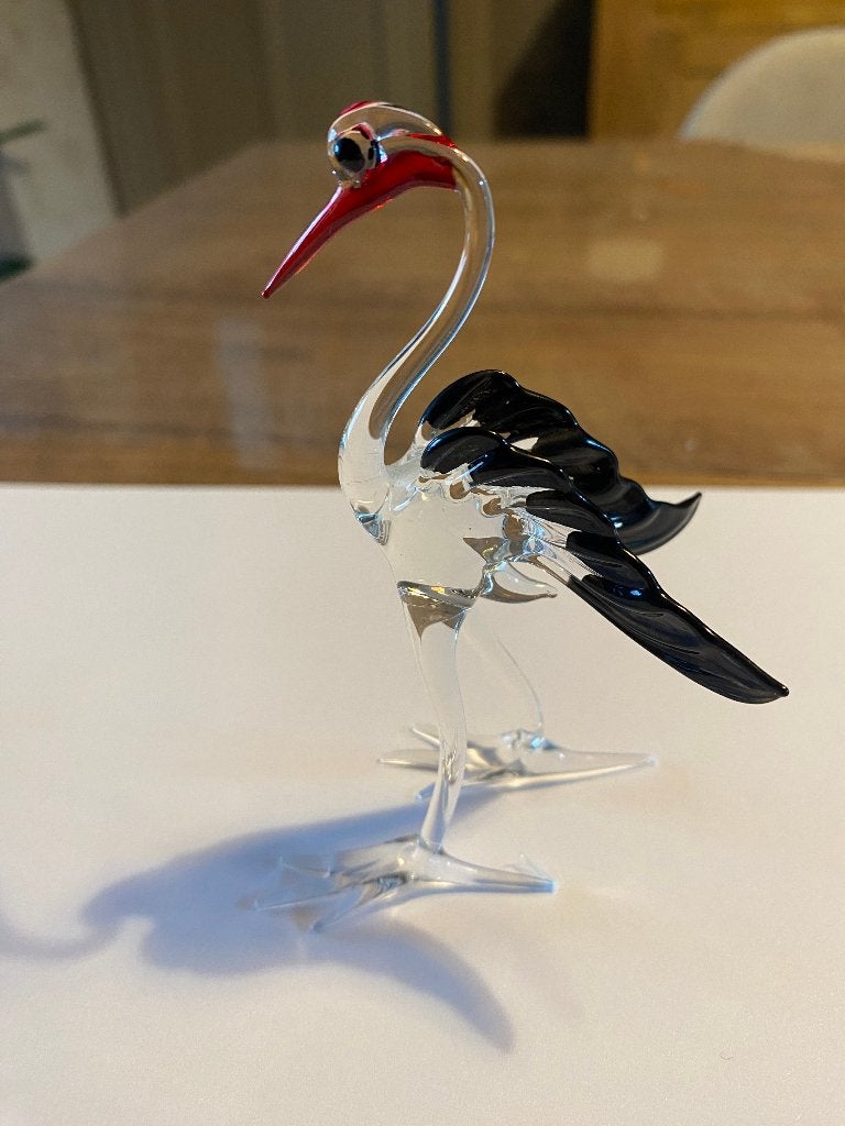 Figurine verre Cigogne, Enlèvement