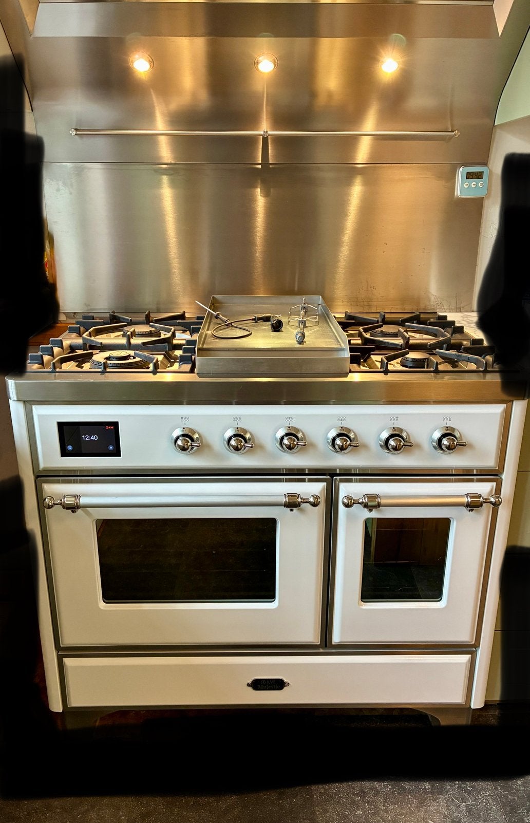Ilve gasfornuis 100cm,frytop,6 bekkens,2 ovens, Elektronische apparatuur, Fornuizen, Ophalen, Zo goed als nieuw, Gas, 95 cm of meer