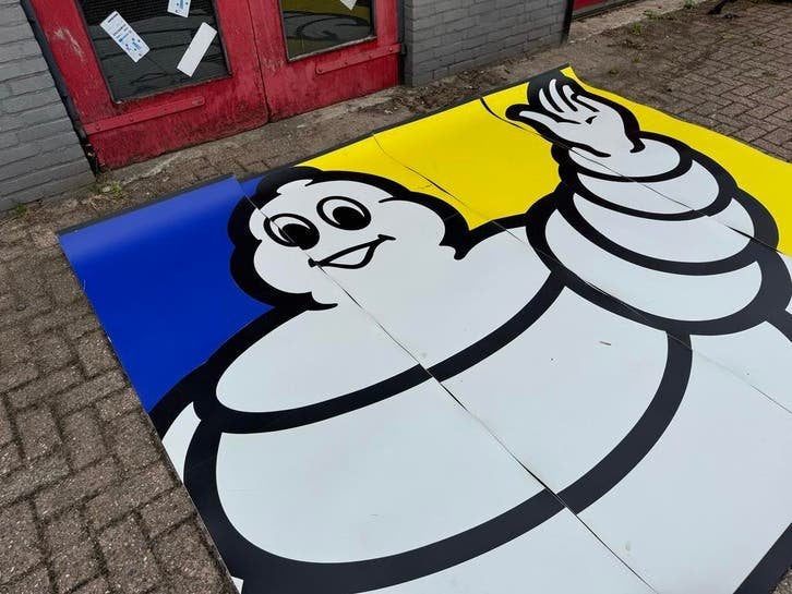 Vintage Michelin Reclamebord - Banners