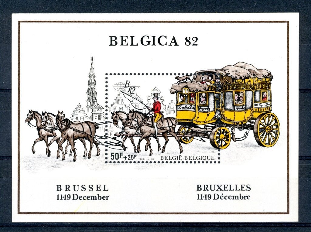 BL59 MNH 1982 - Belgica 82, Postzegels en Munten, Postzegels | Europa | België, Verzenden, Postfris, Postfris