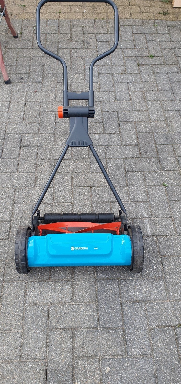 Duwmaaier,zo goed als nieuw, Tuin en Terras, Ophalen, Handgrasmaaier, Mulchfunctie, Zo goed als nieuw