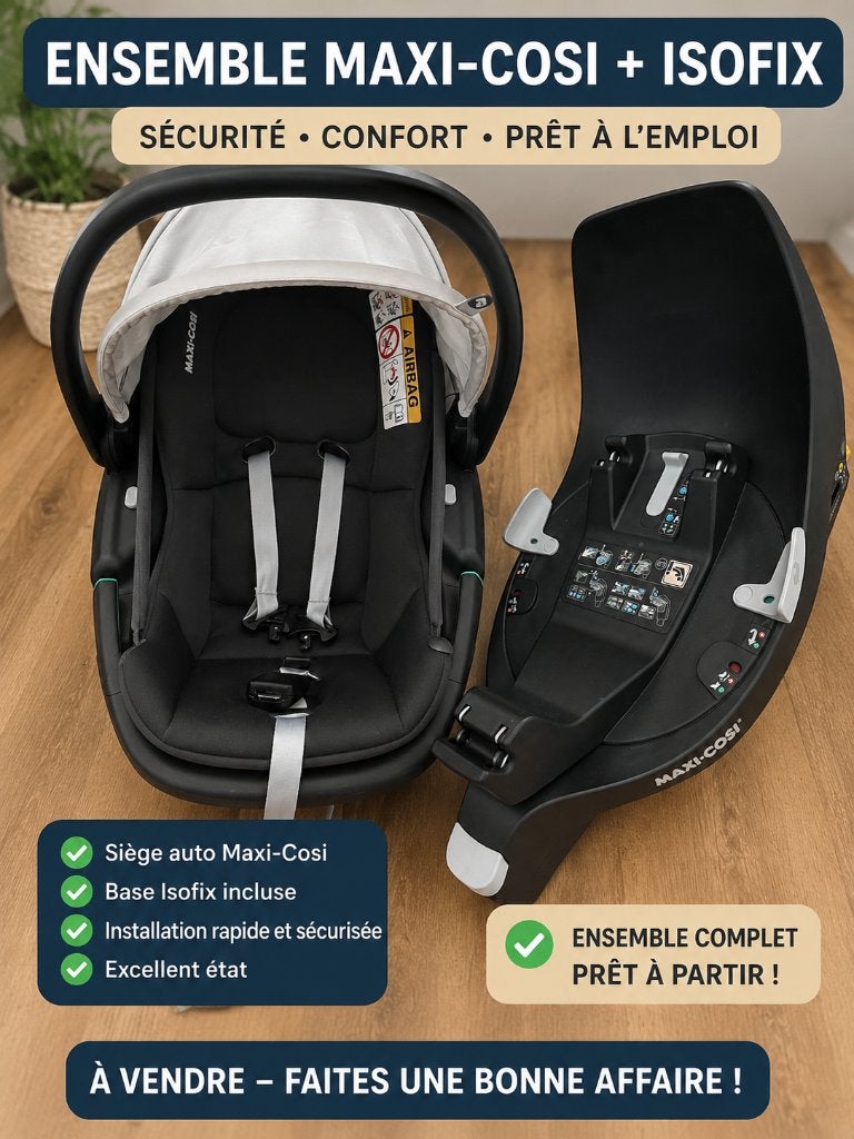 Maxi cosi coral+ base isofix famillyfix3, 0 à 18 kg, Enlèvement, Utilisé, Isofix