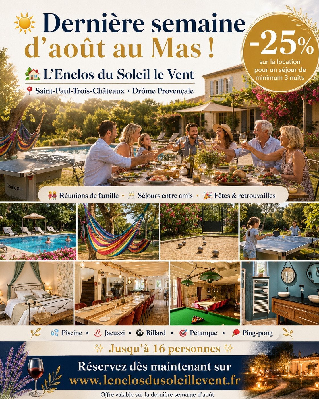 Met familie, vrienden,... > Mas 4* Spa Privé zwembad Provenc, 15 personen, 4 of meer slaapkamers, Open haard, Landelijk