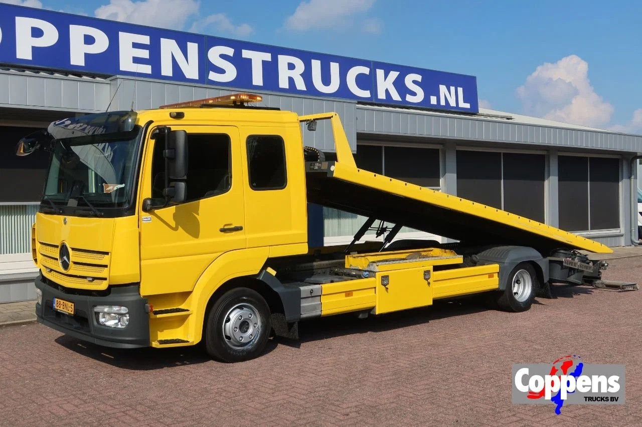 Mercedes-Benz Atego 1221 L Takelwagen 6 persoons, Auto's, Vrachtwagens, Automaat, Overige kleuren, ABS, Mercedes-Benz