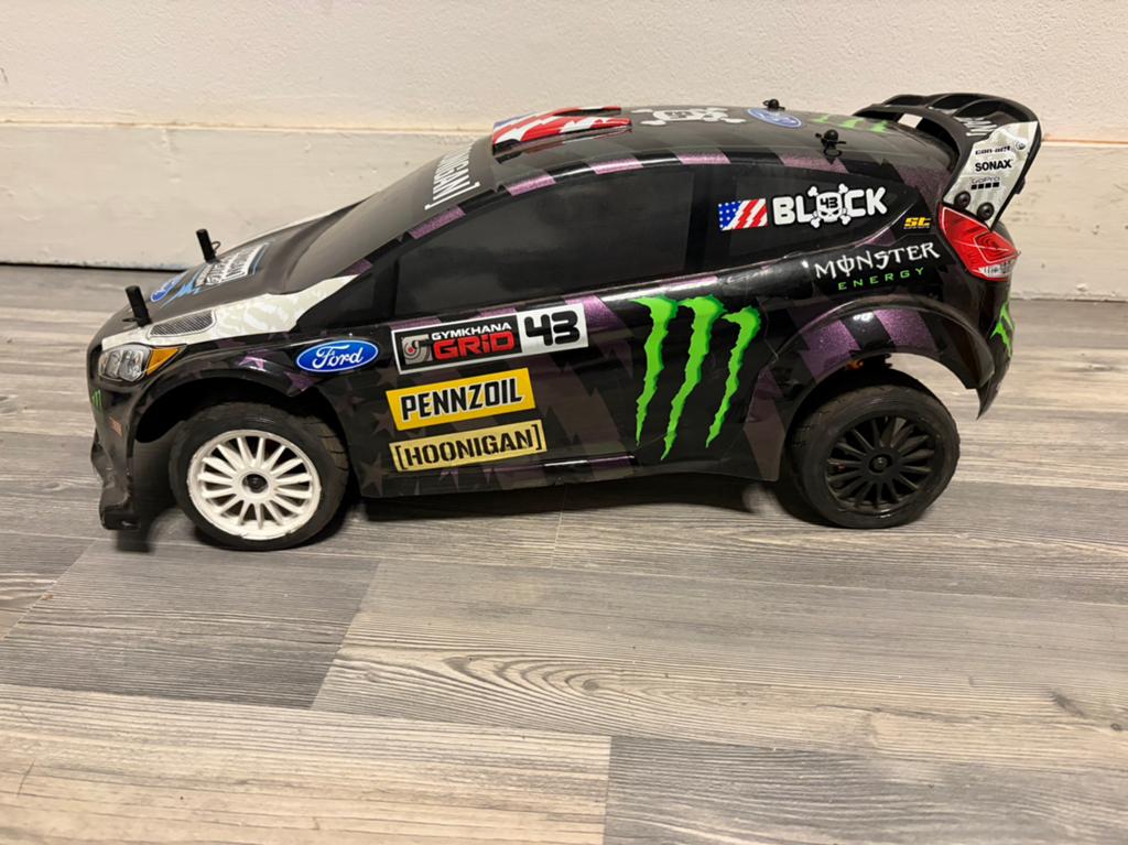 Hpi wr8 Ken Block fiesta RTR 4s, Zo goed als nieuw, Auto onroad, RTR (Ready to Run), Schaal 1:8
