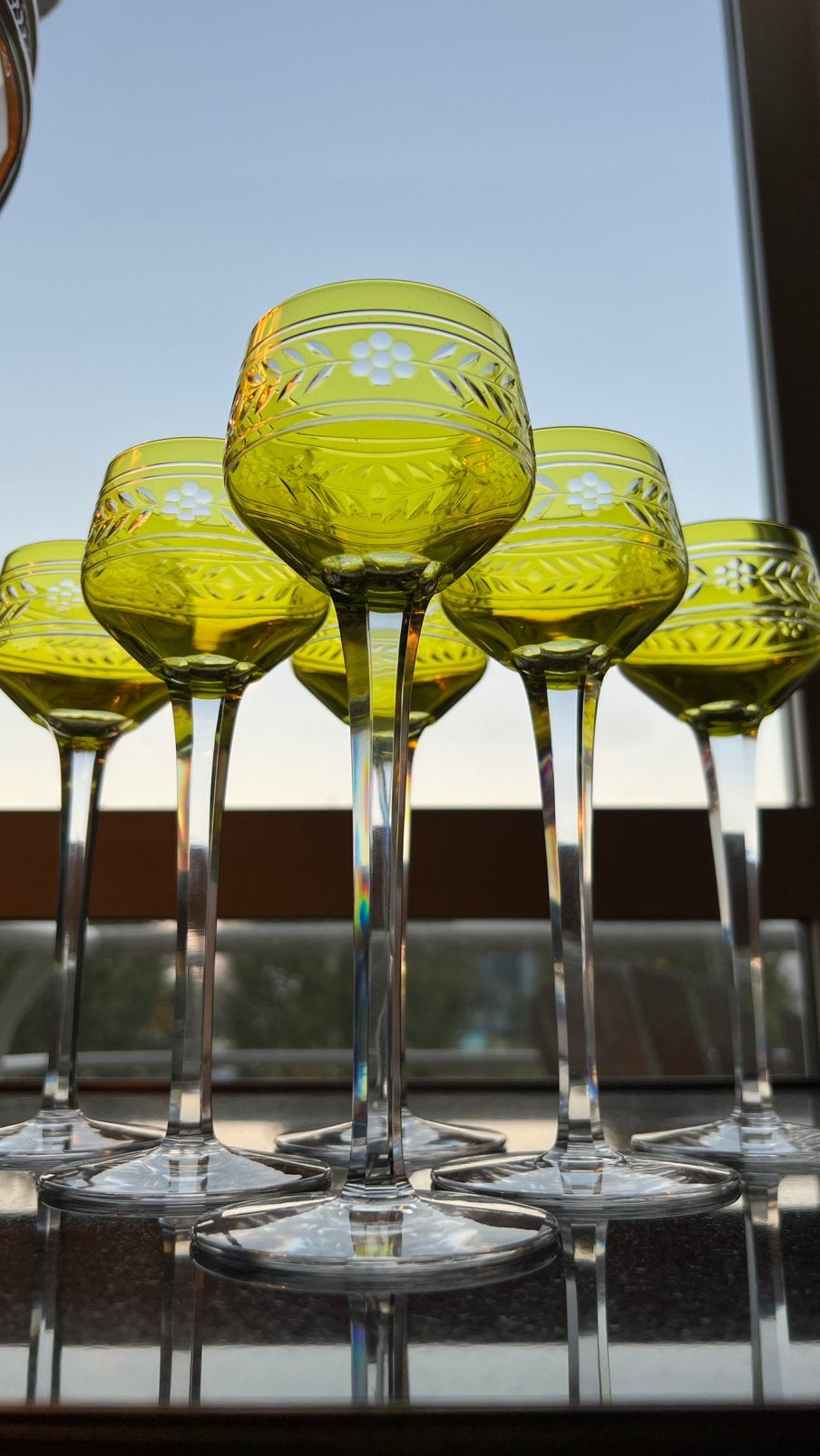 Baccarat roemer / glazen in kristal R.6 1909, Ophalen of Verzenden, Zo goed als nieuw