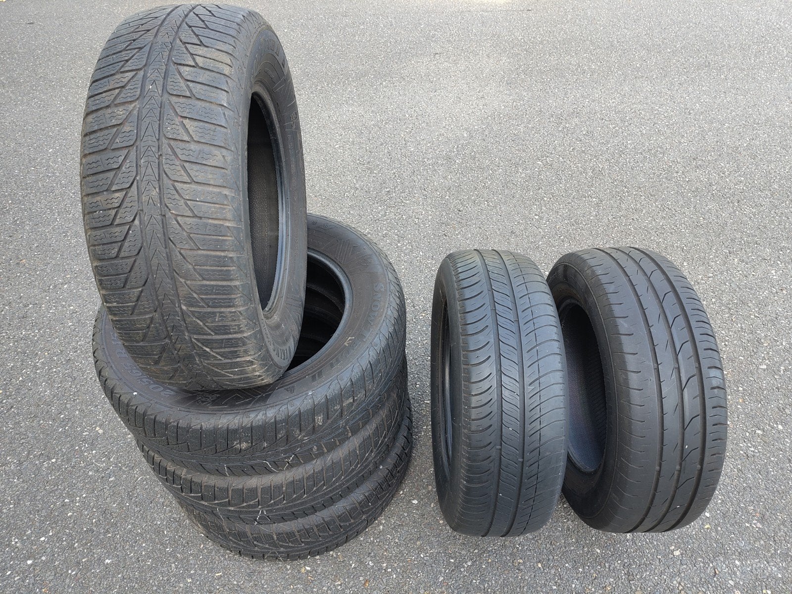 Zomerbanden + winterbanden 205/65 R15 94T/H, Auto-onderdelen, Ophalen, 15 inch, 205 mm, Band(en)