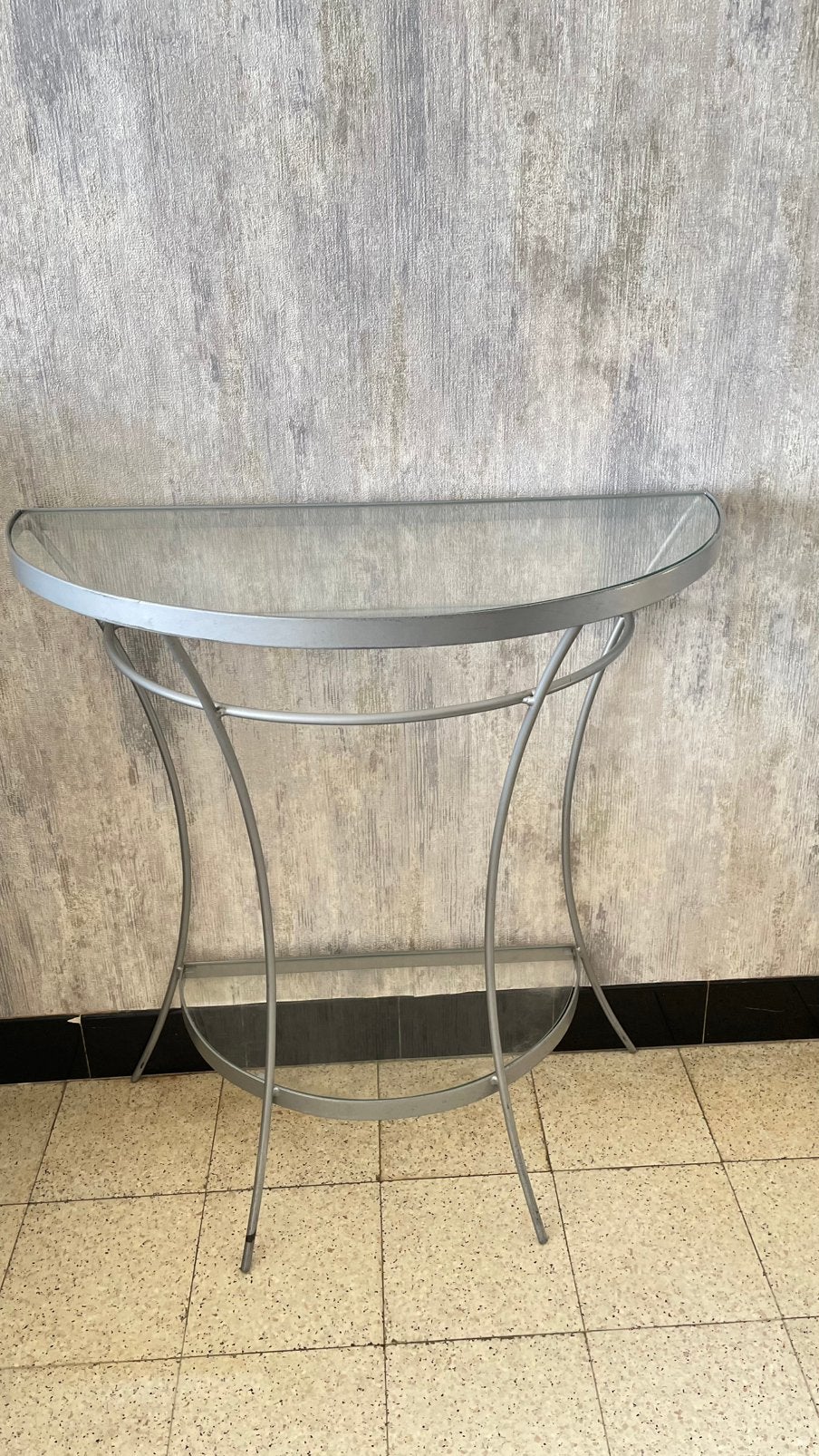 Metalen muurtafeltje, Huis en Inrichting, Tafels | Sidetables, Ophalen, Gebruikt