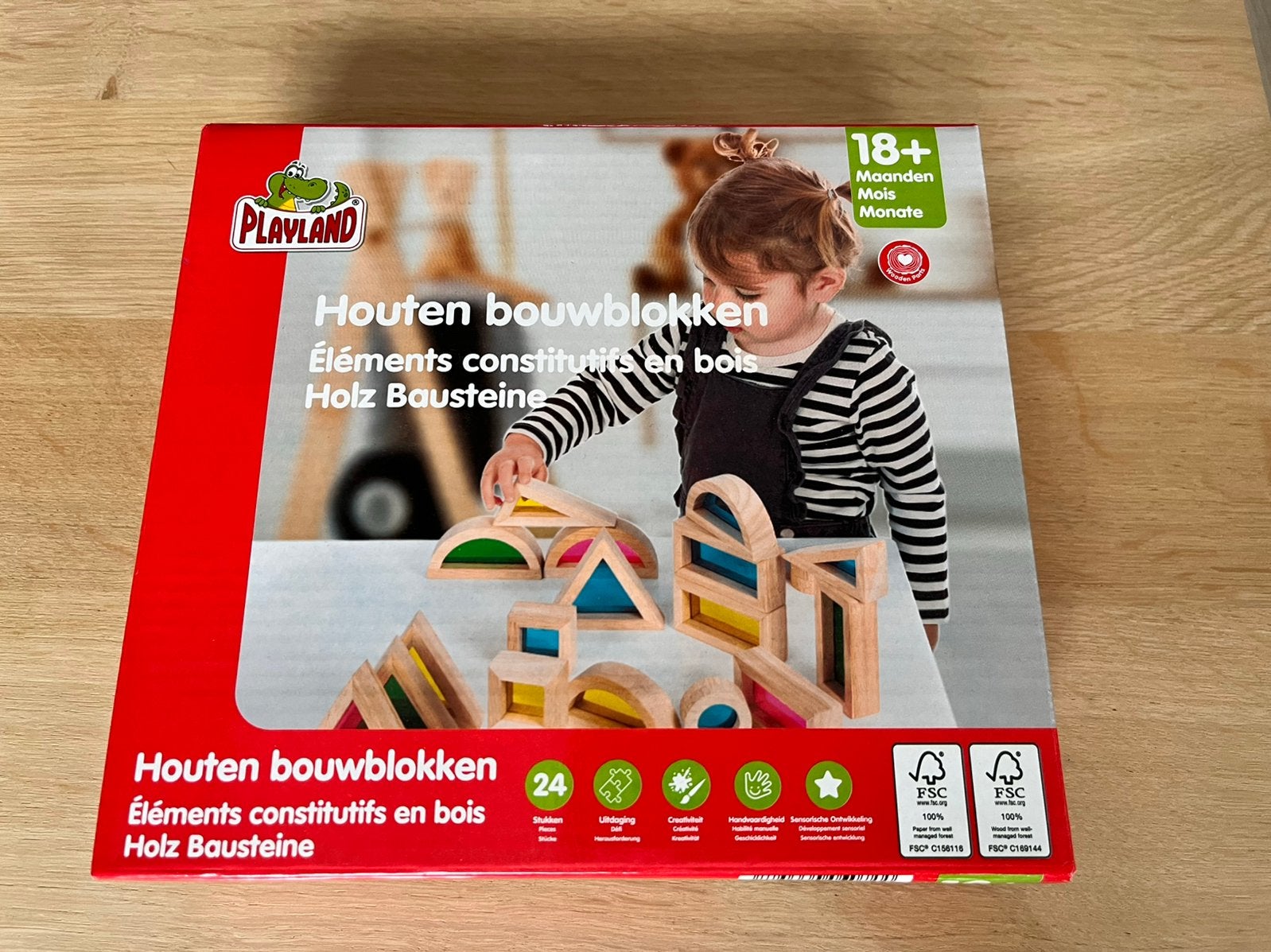 Playland houten blokken, Ophalen