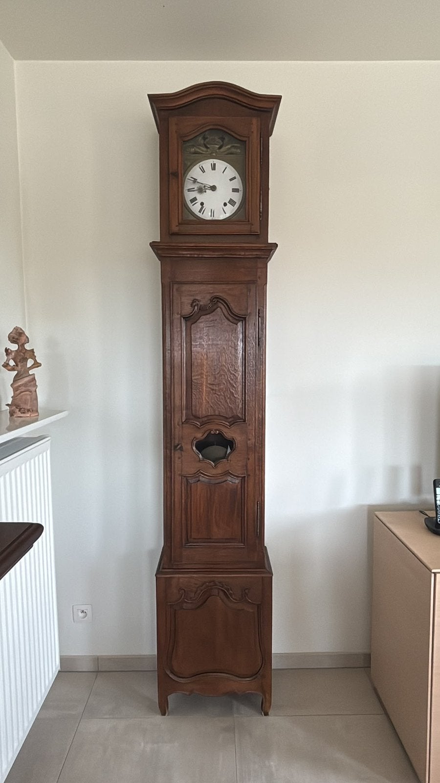Horloge ancienne, Enlèvement