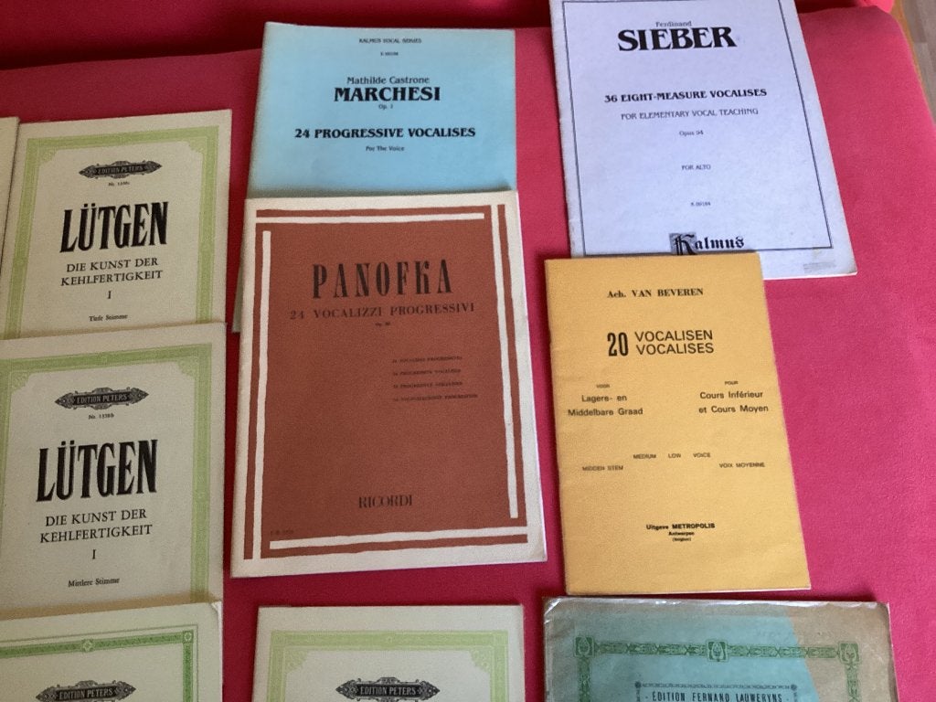 Partituren vocalises, Ophalen, Gebruikt, Klassiek, Zang