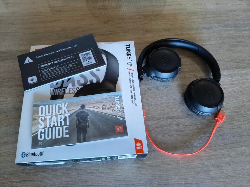 JBL Tune 510BT – Zo goed als nieuw – Compleet in doos, Ophalen, JBL, On-ear, Zo goed als nieuw