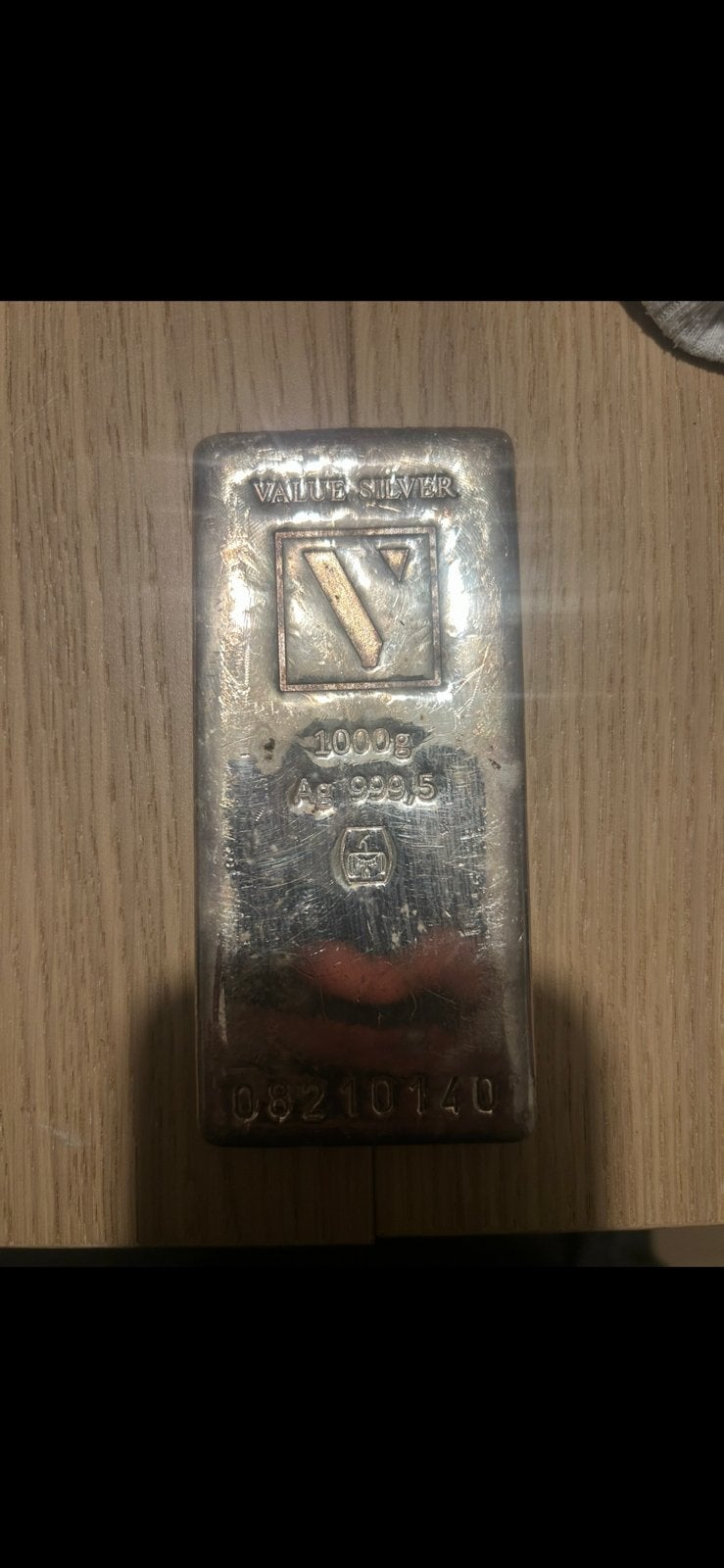 1kg zilverbaar value silver, Ophalen