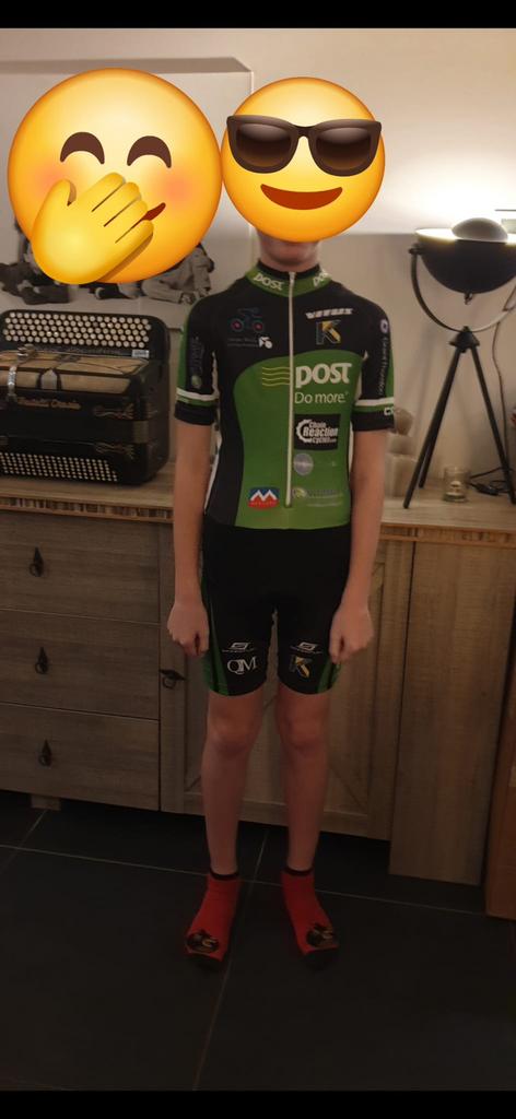 Te koop kinder mountainbike kleding., S, Vêtements d'extérieur, Comme neuf, Enlèvement