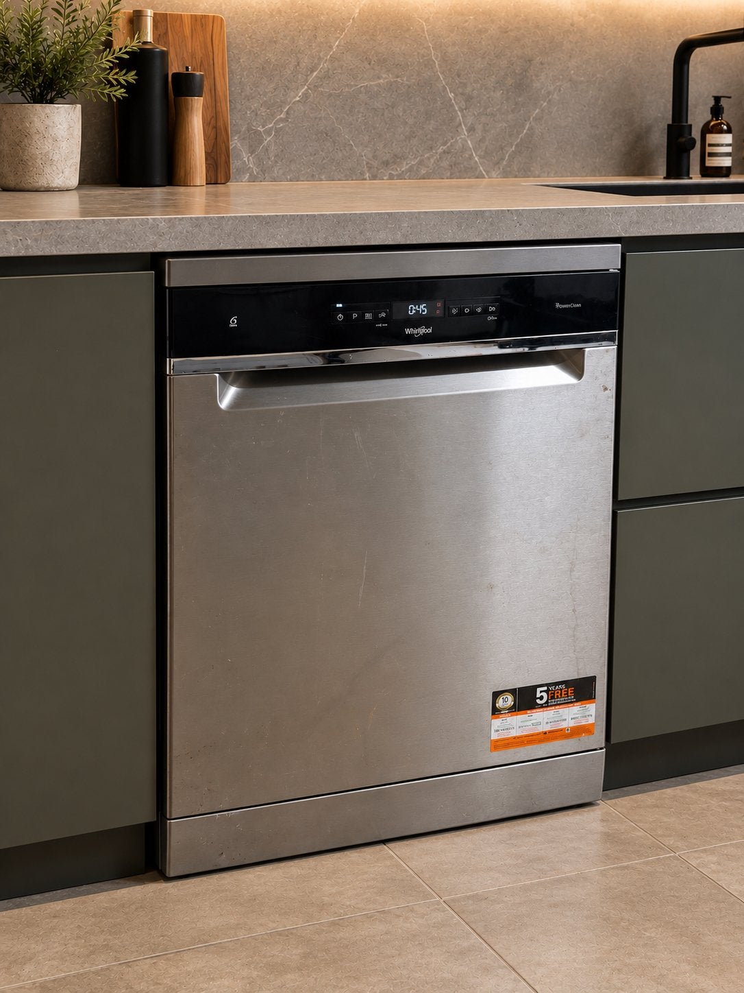 Whirlpool 6th sense powerclean vaatwasmachine, Elektronische apparatuur, Ophalen, Gebruikt, Tussenbouw