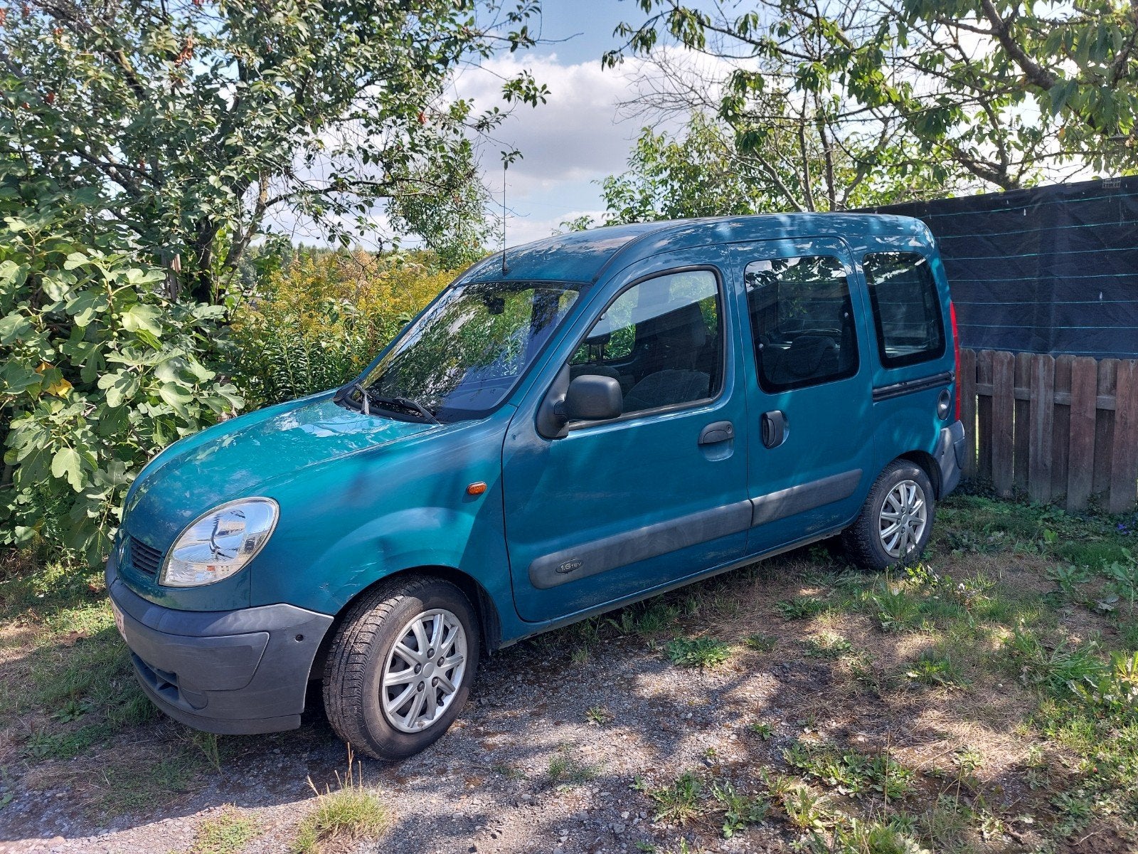 Renault kangoo benzine (2003) 186943km, Auto's, Renault, Particulier, Te koop, Groen