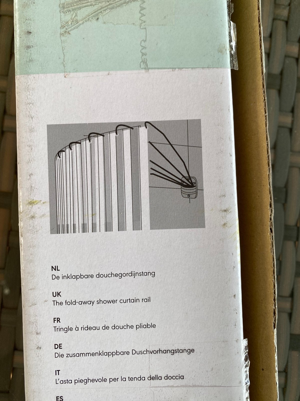 Sealskin Umbrelka inklapbare douchegordijnstang, Huis en Inrichting, Badkamer | Badtextiel en Accessoires, Ophalen of Verzenden