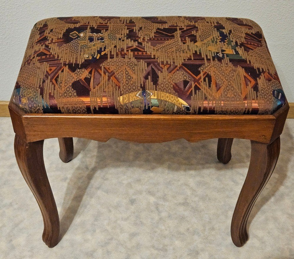 Pouf vintage élégant, Enlèvement, Comme neuf, Bois