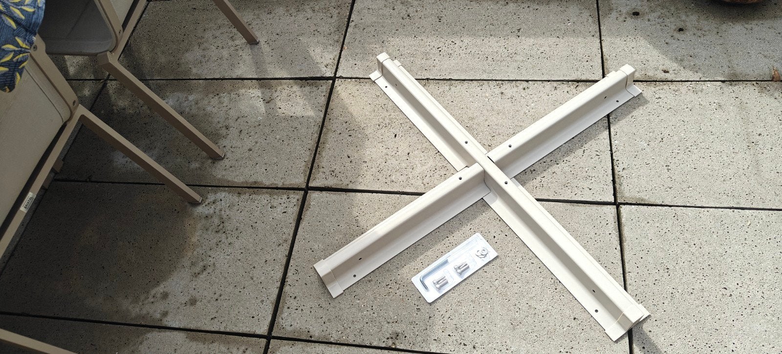Nieuwe Bristol Kruisvoet / Parasolvoet 2 meter, Enlèvement, Neuf, 1 à 2 mètres, Base de parasol