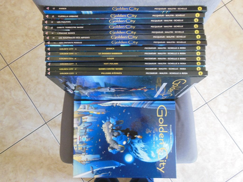 Lot BD Golden City 1 à 14, Ophalen of Verzenden, Gelezen