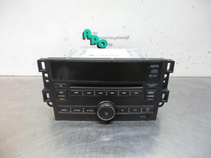 Radio/Lecteur CD d'un Chevrolet Aveo (Aveo 06-), -, 3 mois de garantie, Utilisé, -