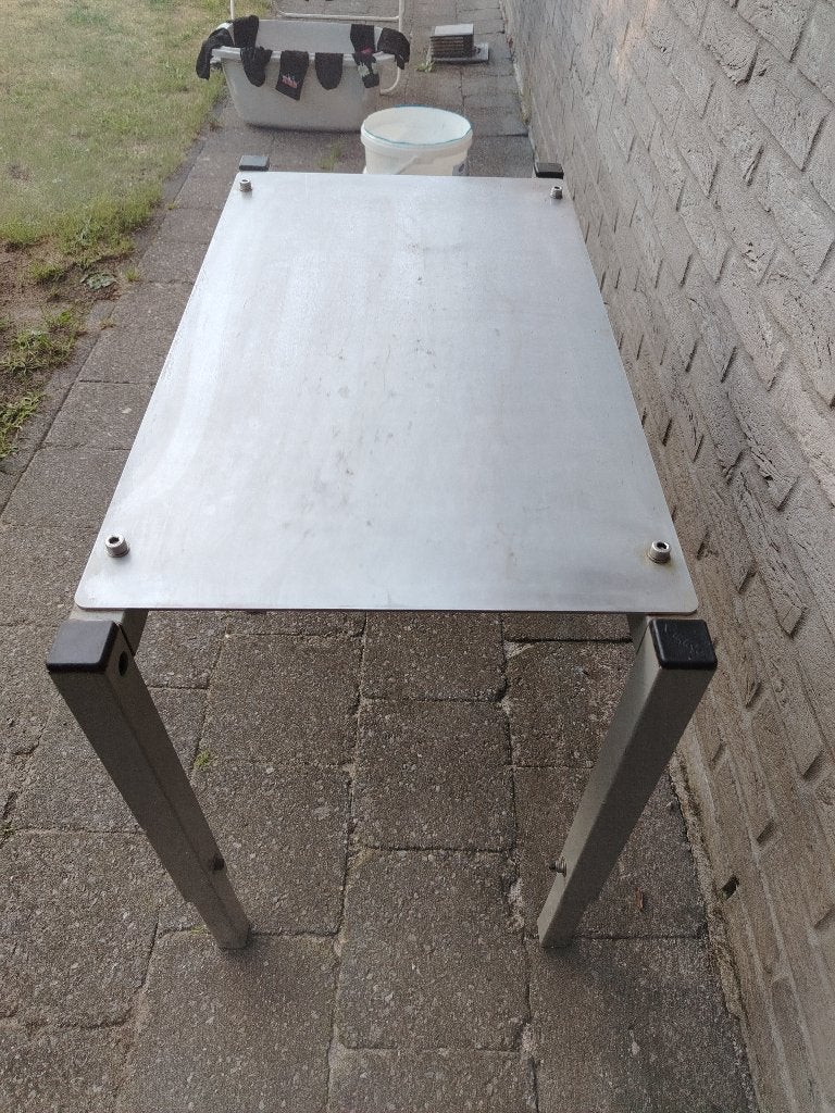 Rvs tafel 77x40 Horeca, Enlèvement, Utilisé, Autres types