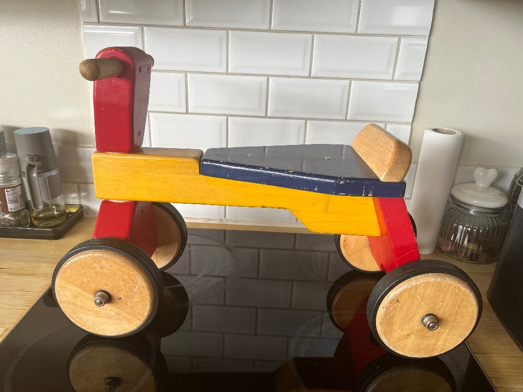 Houten loopfiets, Ophalen, Gebruikt, Loopfiets