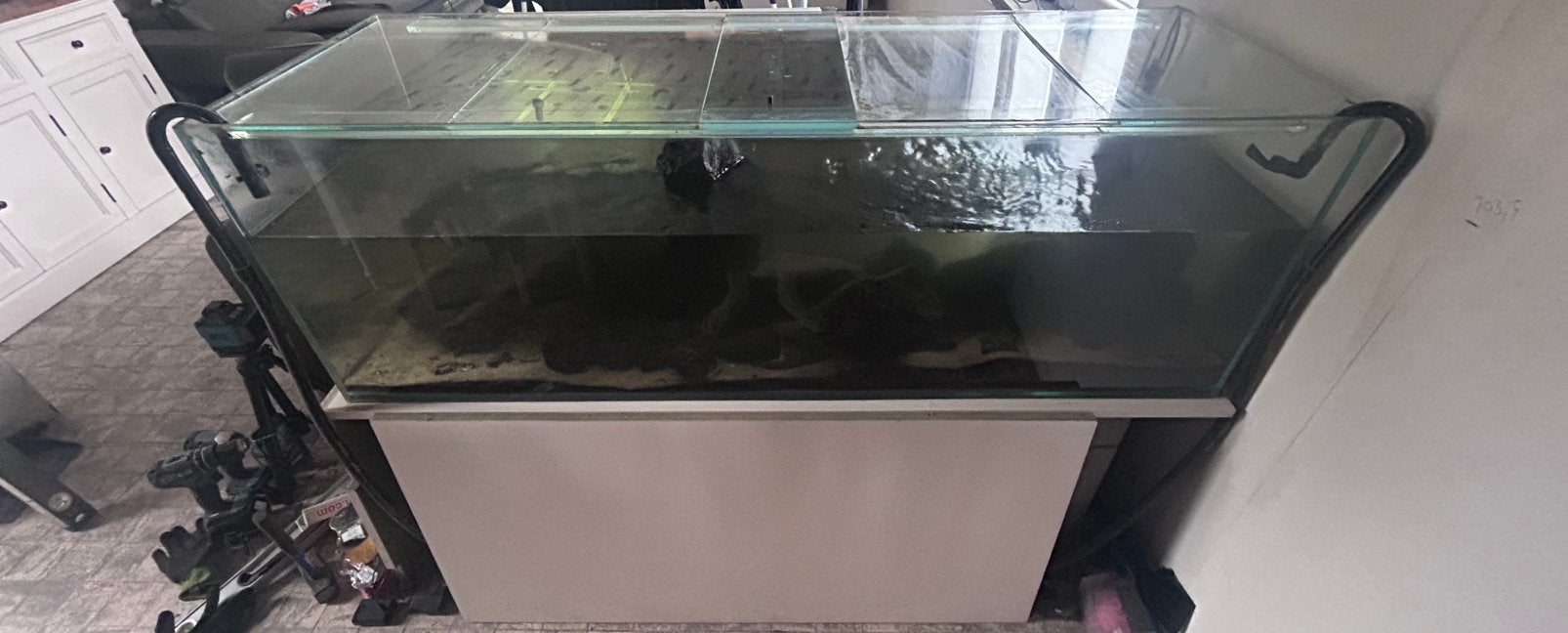 Aquarium 150x50x50 + Accessoires, Couvercle inclus, Aquarium vide, Enlèvement, Utilisé