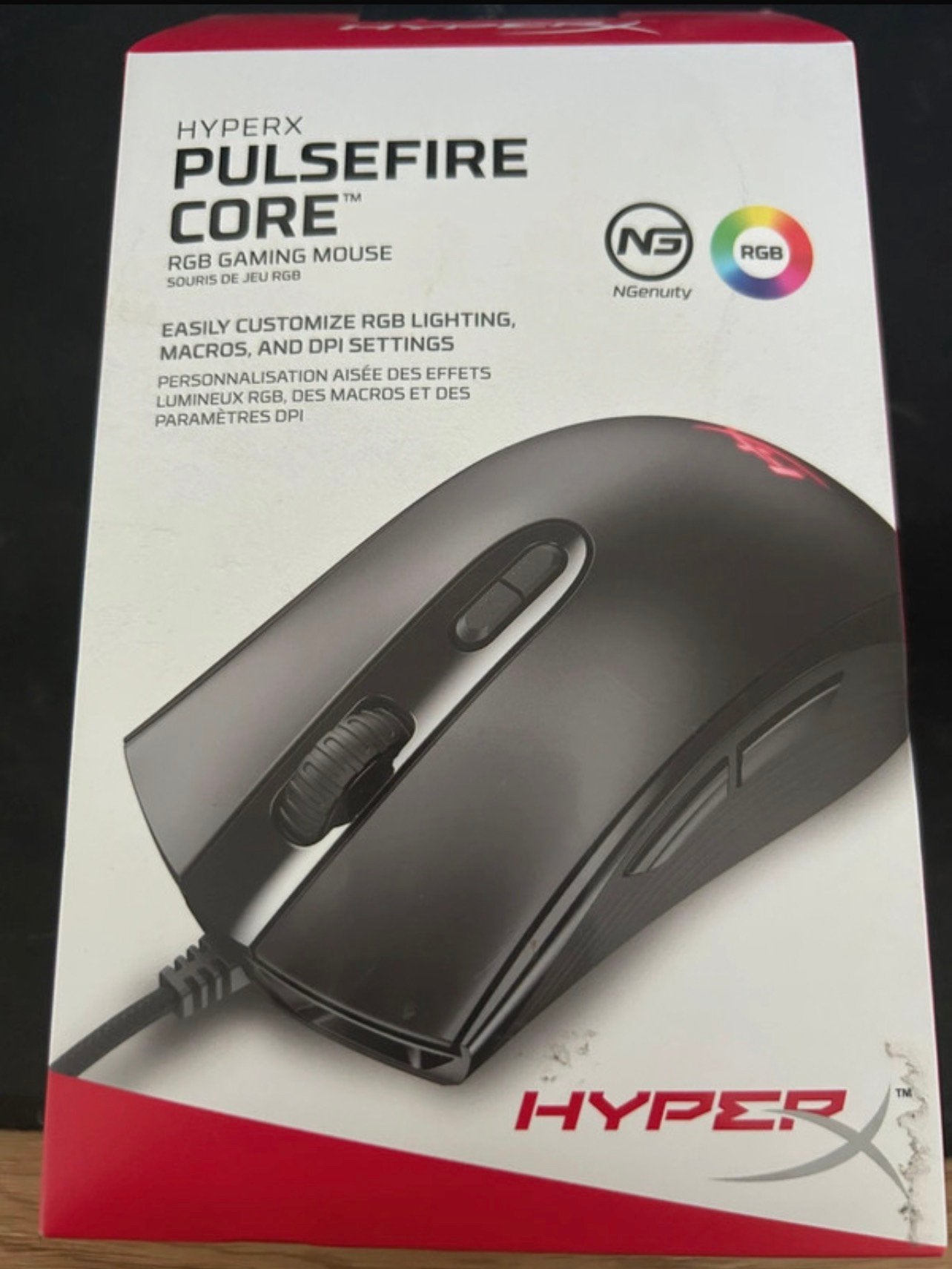 Hyperx Pulsefire Core RGB Gaming Mouse, Informatique & Logiciels, Souris, Souris, Comme neuf, Enlèvement, Droitier