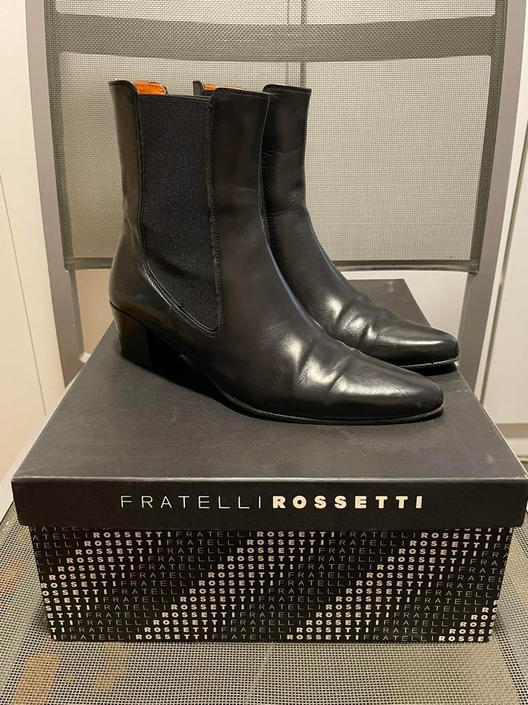 Fratelli Rossetti lederen laarzen, Ophalen of Verzenden, Zo goed als nieuw, Zwart, Lage of Enkellaarzen