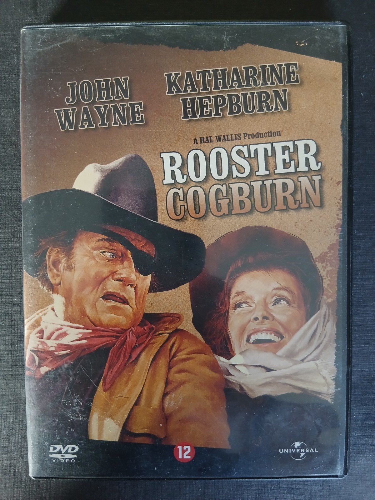 Rooster Cogburn (1975) John Wayne, Katharine Hepburn, Cd's en Dvd's, 1960 tot 1980, Verzenden, Zo goed als nieuw, Italiaans