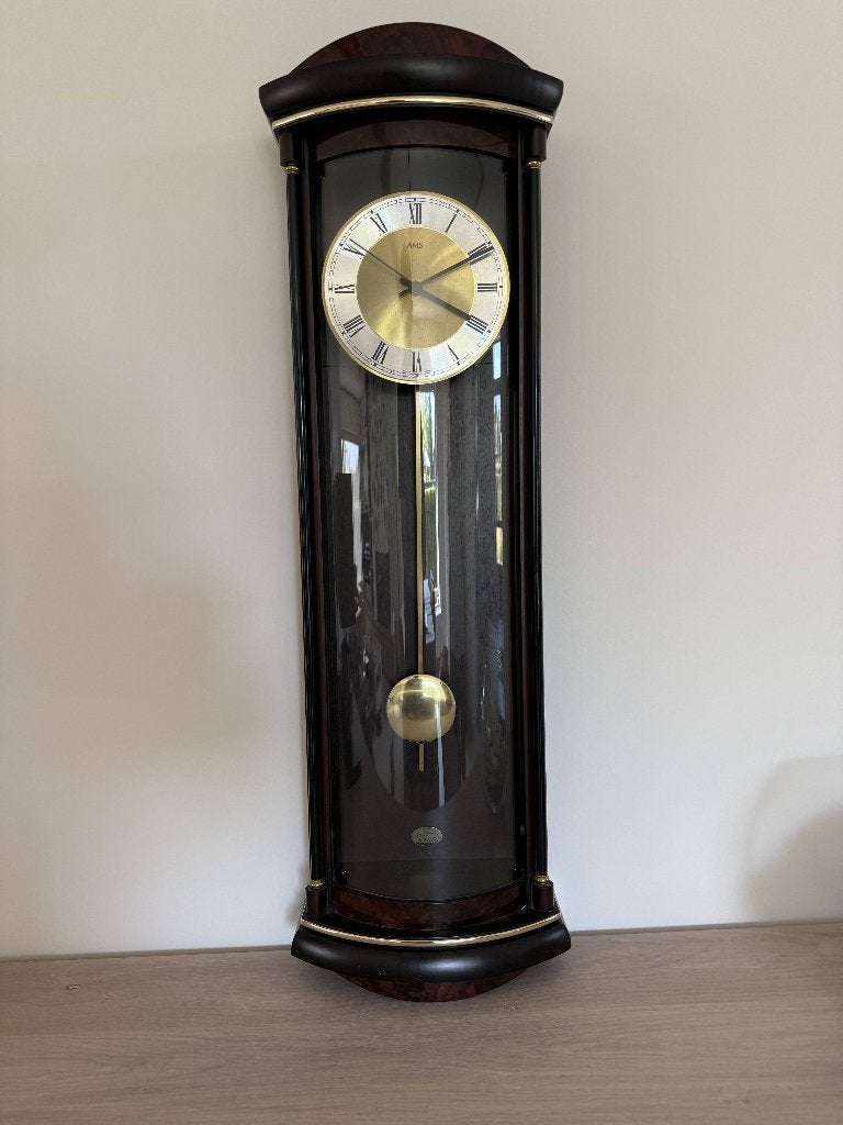 Wandklok met slinger, Wandklok, Bruin, Analoog, Ophalen of Verzenden