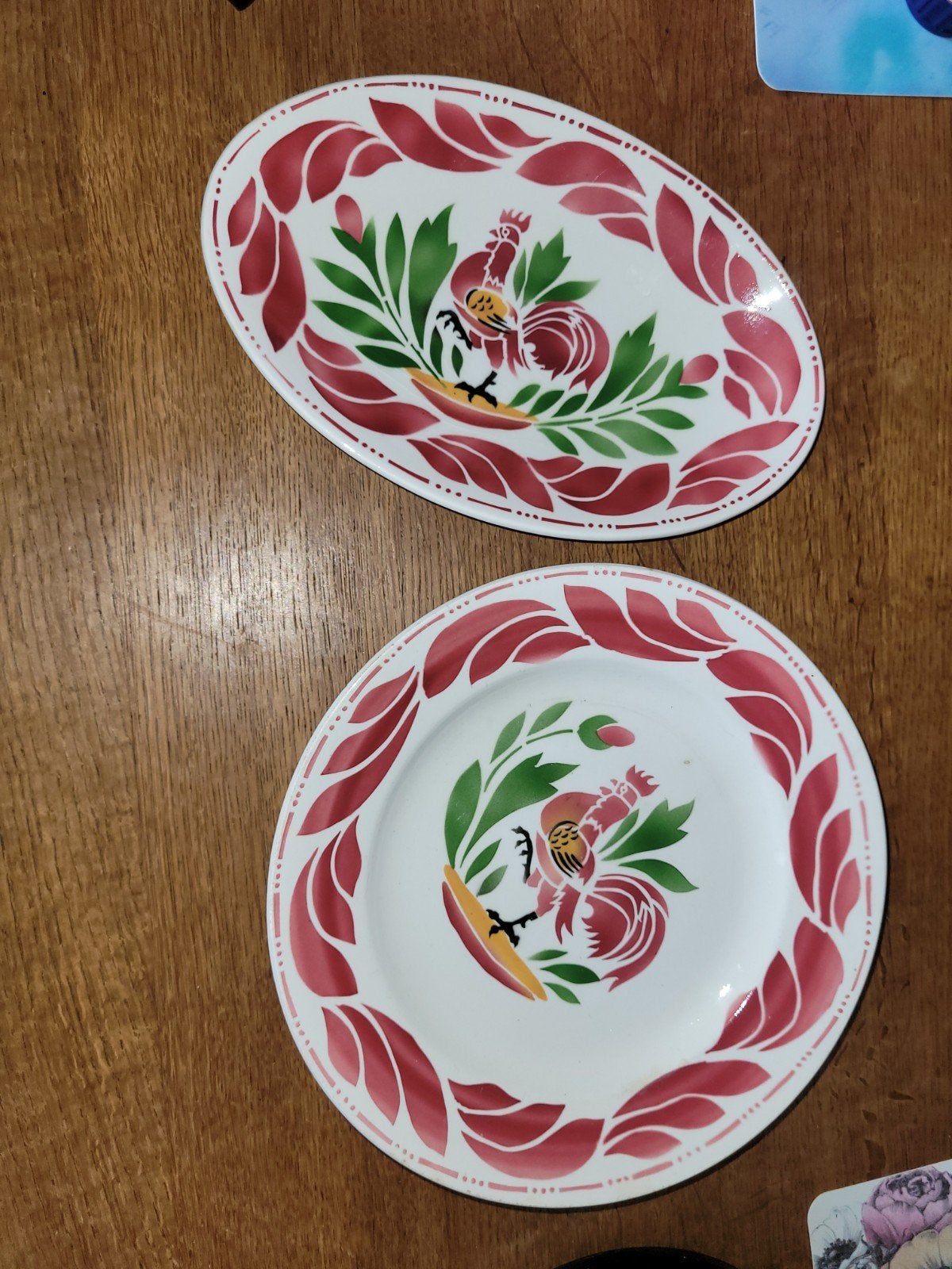 Boch met amandelhaan en cakevorm, Antiek en Kunst, Antiek | Servies los, Ophalen of Verzenden