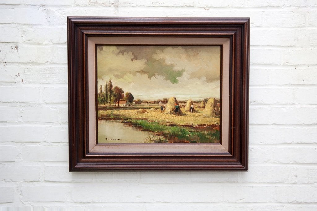 Peinture - K. Decan, Antiquités & Art, Autres sujets, Encadré, Peinture à l'huile, Enlèvement