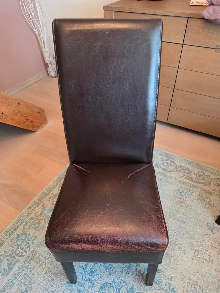 Leren stoelen, Antiek en Kunst, Ophalen