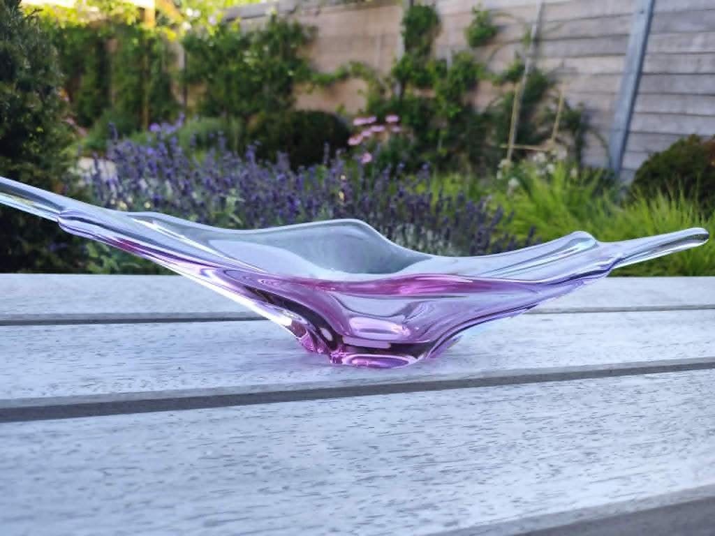 XL coupe Val Saint Lambert roze (55 cm), Ophalen