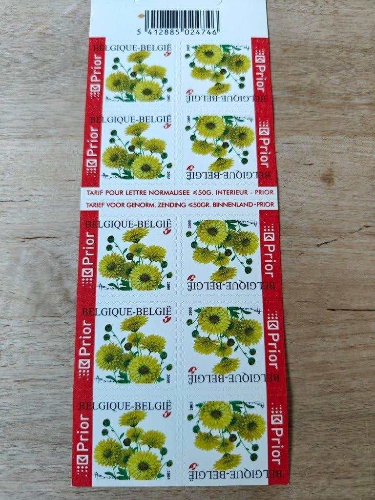 2005 chrysanten postzegels B55, Postzegels en Munten, Met stempel, Orginele gom, Niet gestempeld, Ophalen of Verzenden
