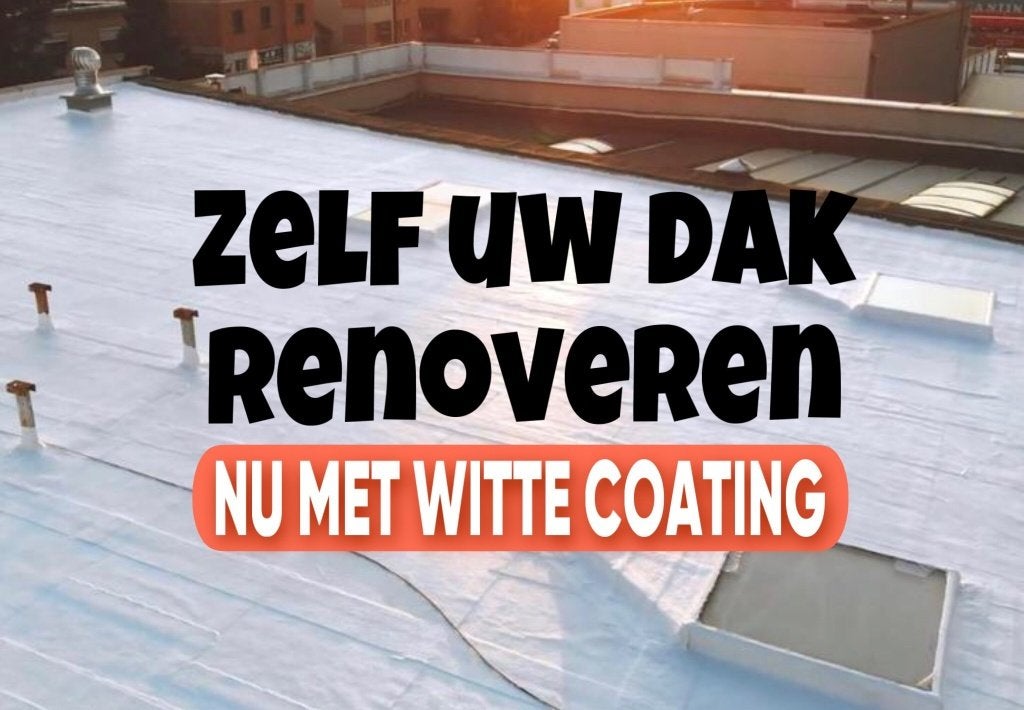 100% Witte Dakcoating - Elastodek vanaf €14,50/L excl.btw, Bricolage & Construction, Tuiles & Revêtements de toit, Autres couleurs