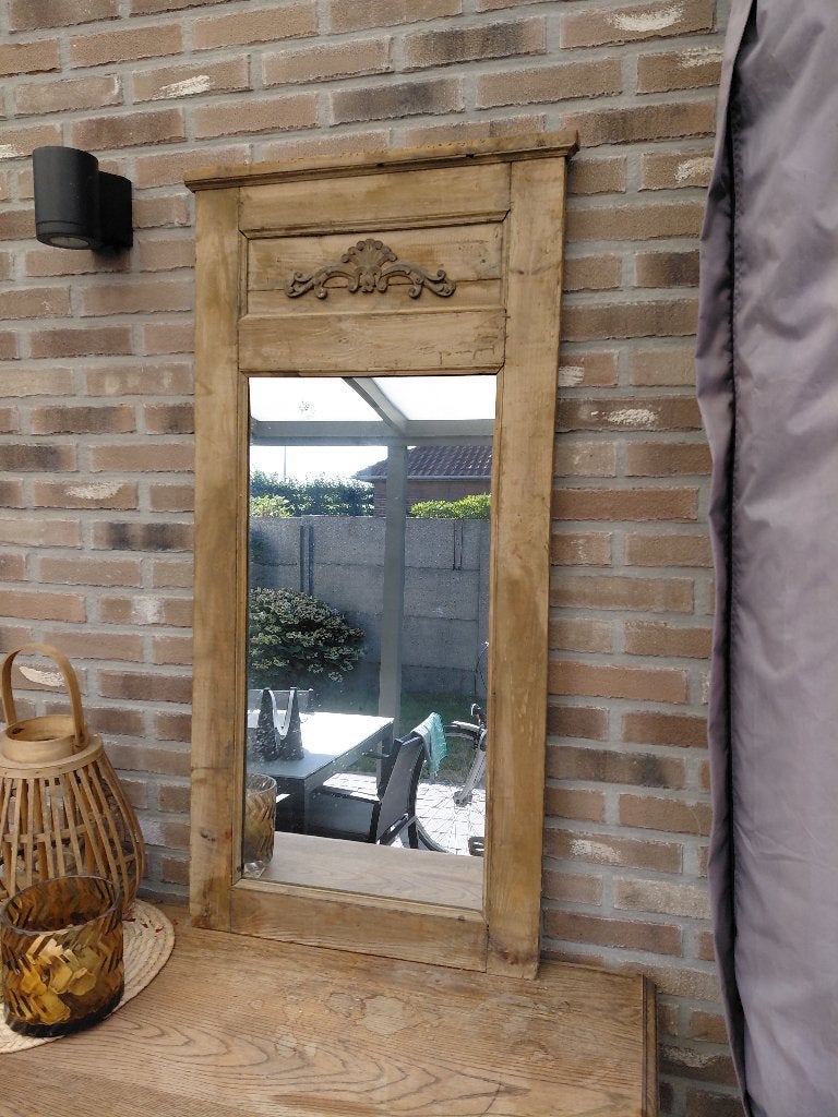 Spiegel, Huis en Inrichting, Woonaccessoires | Spiegels, Ophalen, Gebruikt, 100 tot 150 cm, Rechthoekig