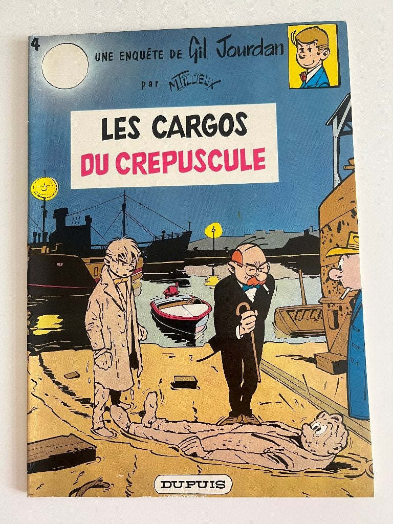 BD Gil Jourdan Les cargos du crépuscule, Eén stripboek, Ophalen of Verzenden, M. Tillieux, Gelezen