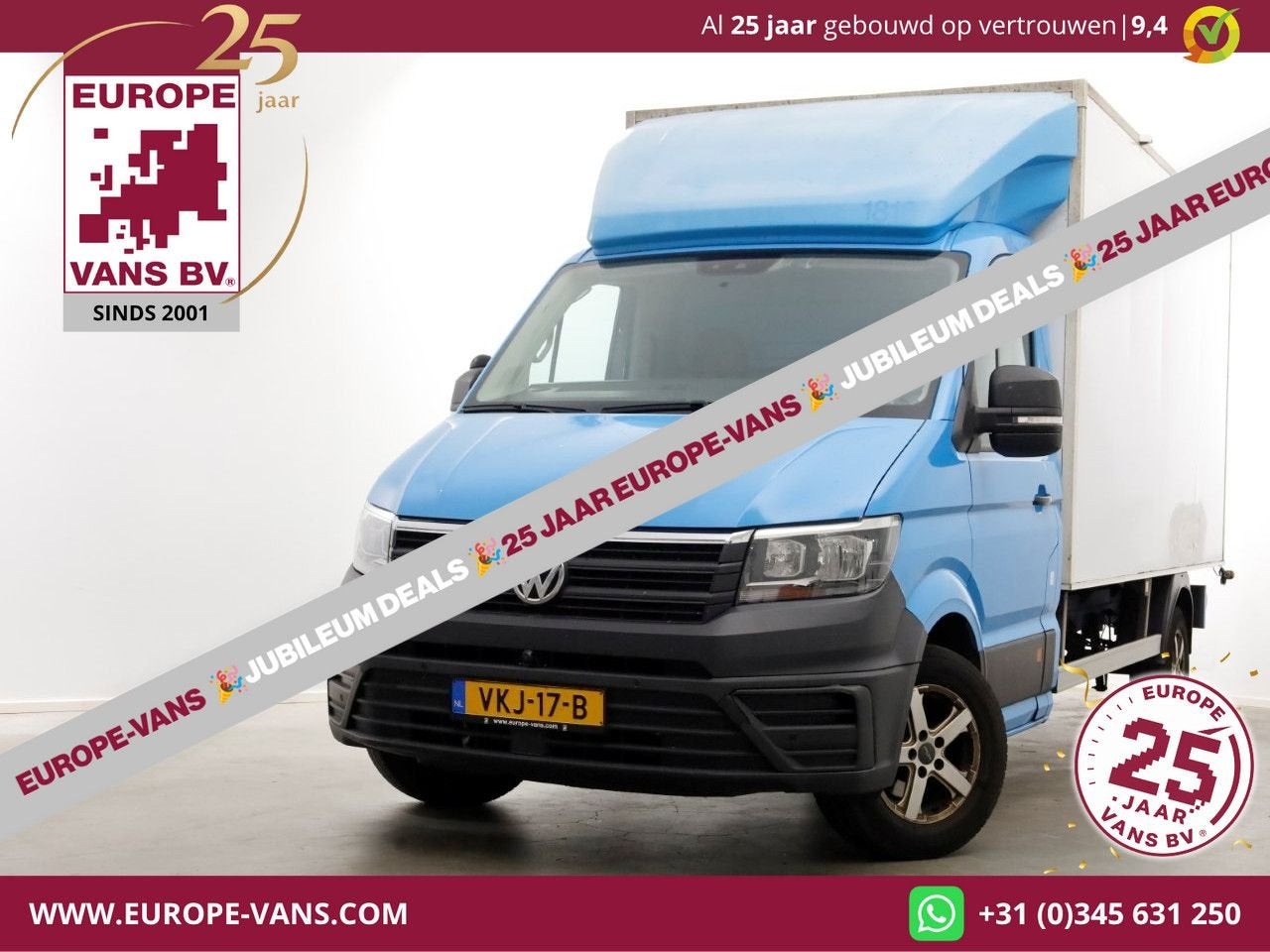 Volkswagen Crafter 35 2.0 TDI E6 Bakwagen met achterdeuren 2, Parkeersensor, Blauw, Bedrijf, 277 g/km