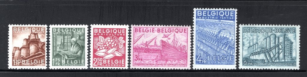767/772 MNH 1948 - Bevordering van de Belgische uitvoer., Verzenden, Postfris, Postfris