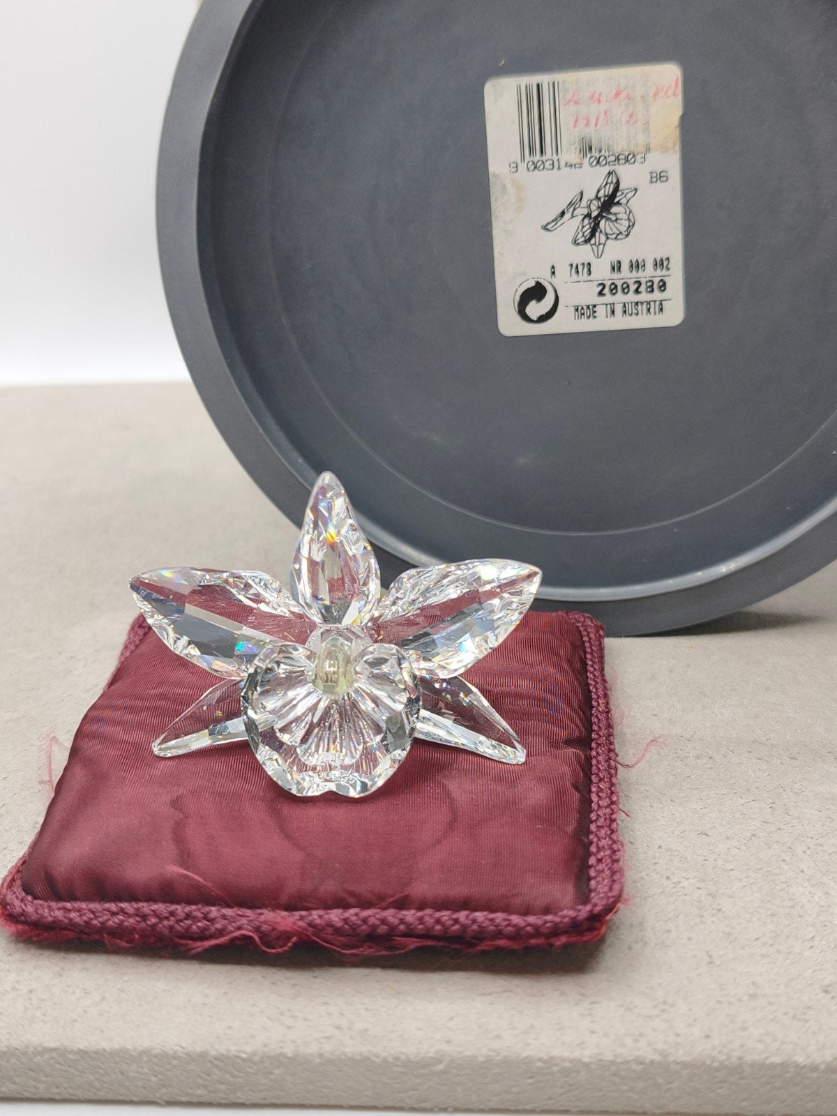 Swarovski Orchidee lichtgeel., Collections, Enlèvement ou Envoi