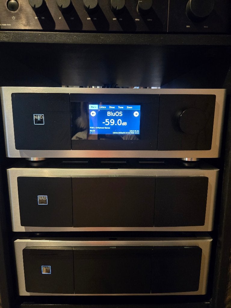 NAD M17V2+M27 Ampli+Pre-ampli, TV, Hi-fi & Vidéo, Autres marques, Comme neuf, Enlèvement, 120 watts ou plus