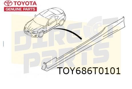 Toyota GT86 Coupe (7/12-6/20)  (ZN6) dorpellijst Links Origi, -, Verzenden, -, Nieuw
